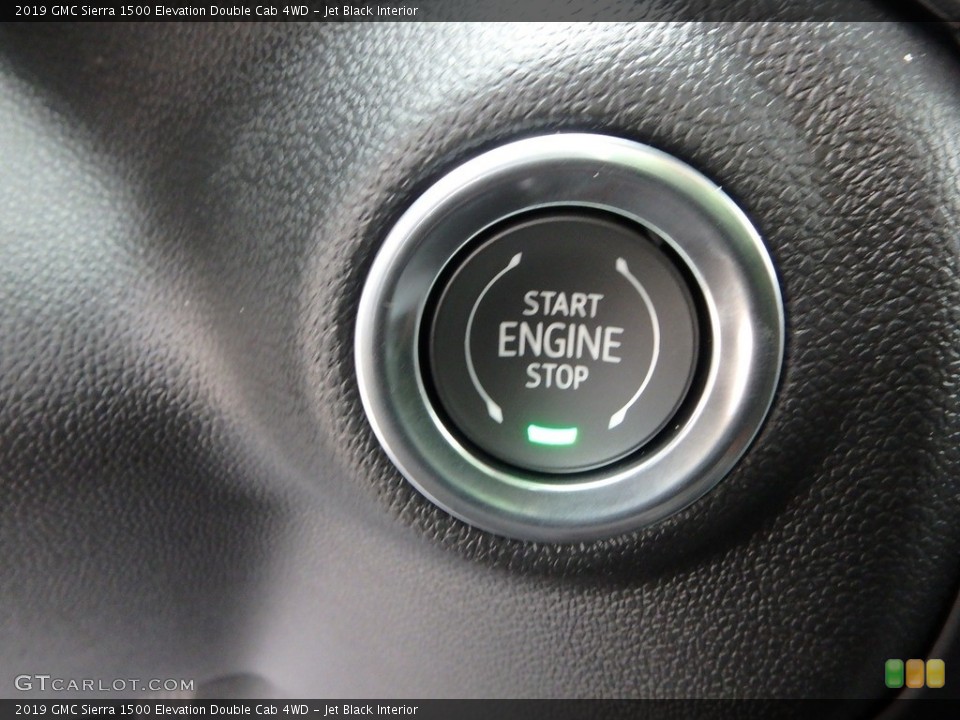 Jet Black Interior Controls for the 2019 GMC Sierra 1500 Elevation Double Cab 4WD #133132001