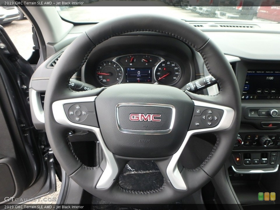 Jet Black Interior Steering Wheel for the 2019 GMC Terrain SLE AWD #133132493
