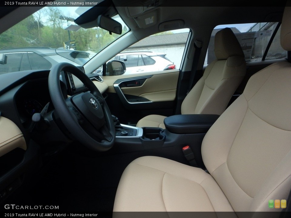 Nutmeg Interior Front Seat for the 2019 Toyota RAV4 LE AWD Hybrid #133132826