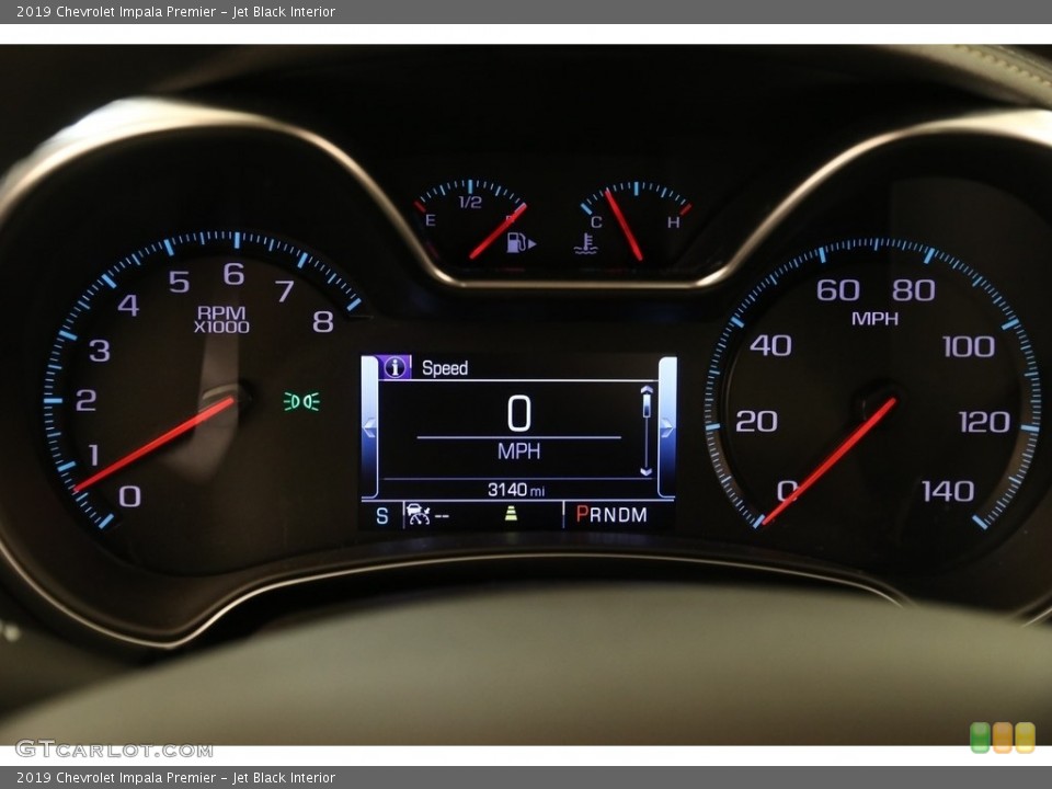 Jet Black Interior Gauges for the 2019 Chevrolet Impala Premier #133133297