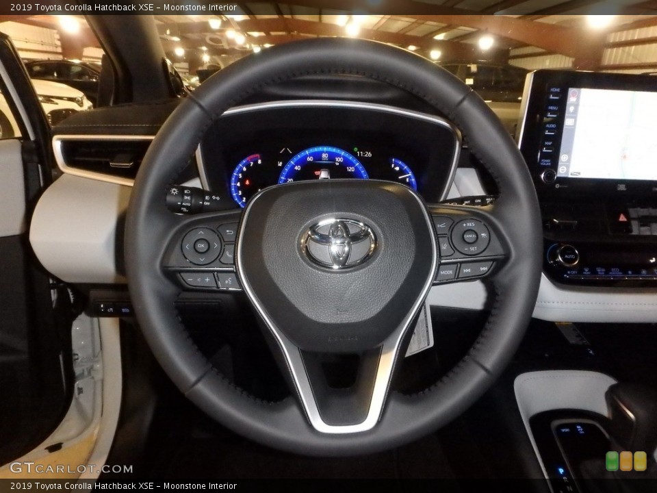 Moonstone Interior Steering Wheel for the 2019 Toyota Corolla Hatchback XSE #133133417