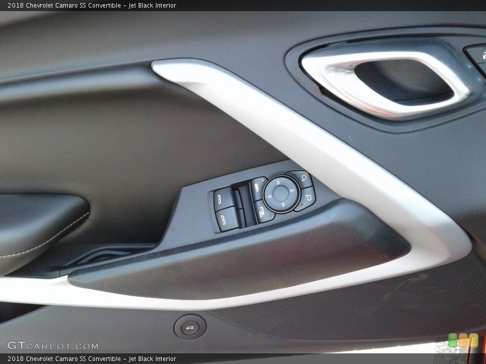 Jet Black Interior Door Panel for the 2018 Chevrolet Camaro SS Convertible #133134119