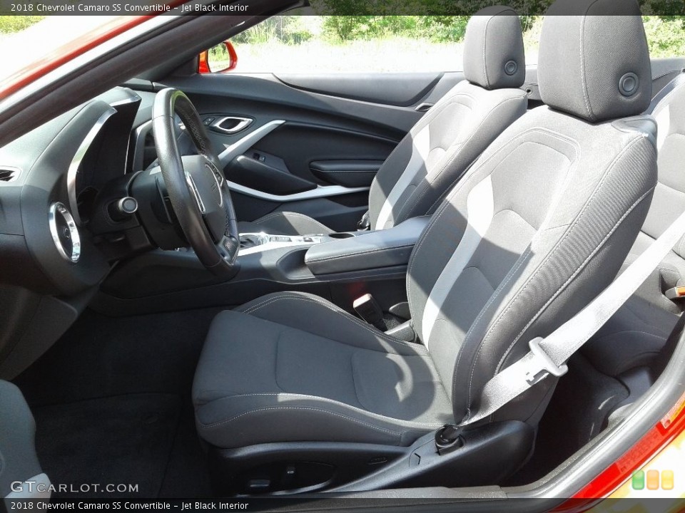 Jet Black Interior Front Seat for the 2018 Chevrolet Camaro SS Convertible #133134131