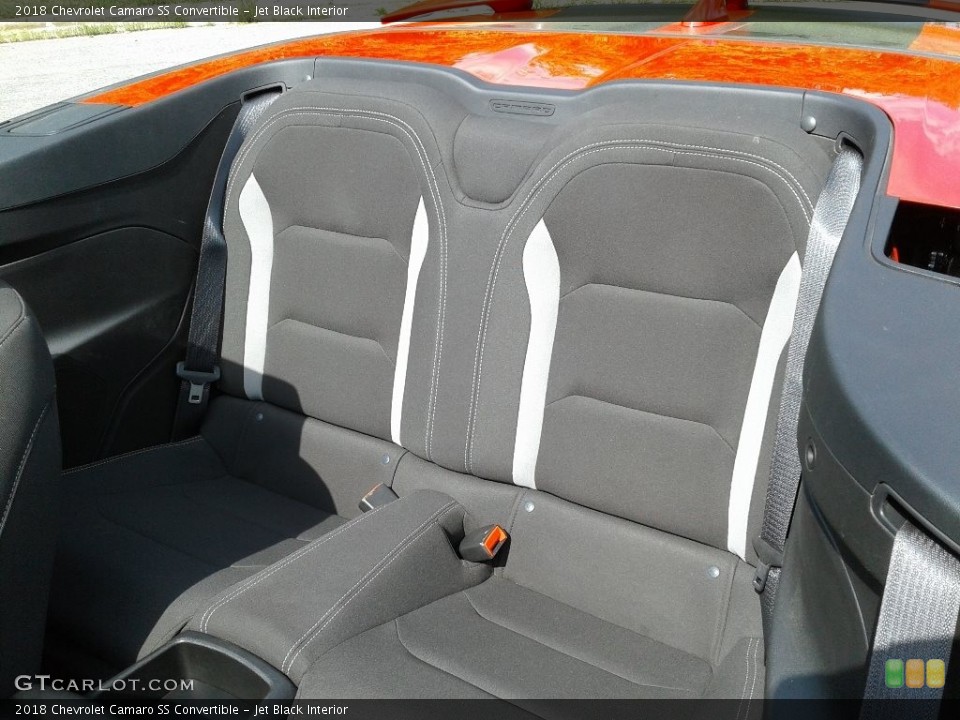 Jet Black Interior Rear Seat for the 2018 Chevrolet Camaro SS Convertible #133134152