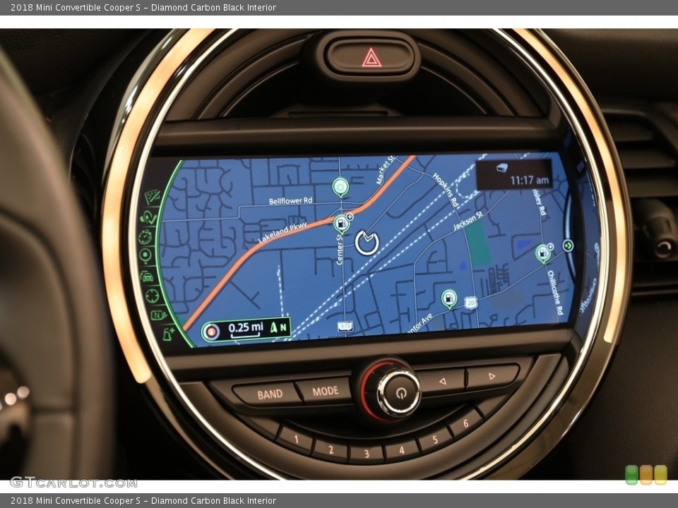 Diamond Carbon Black Interior Navigation for the 2018 Mini Convertible Cooper S #133134179
