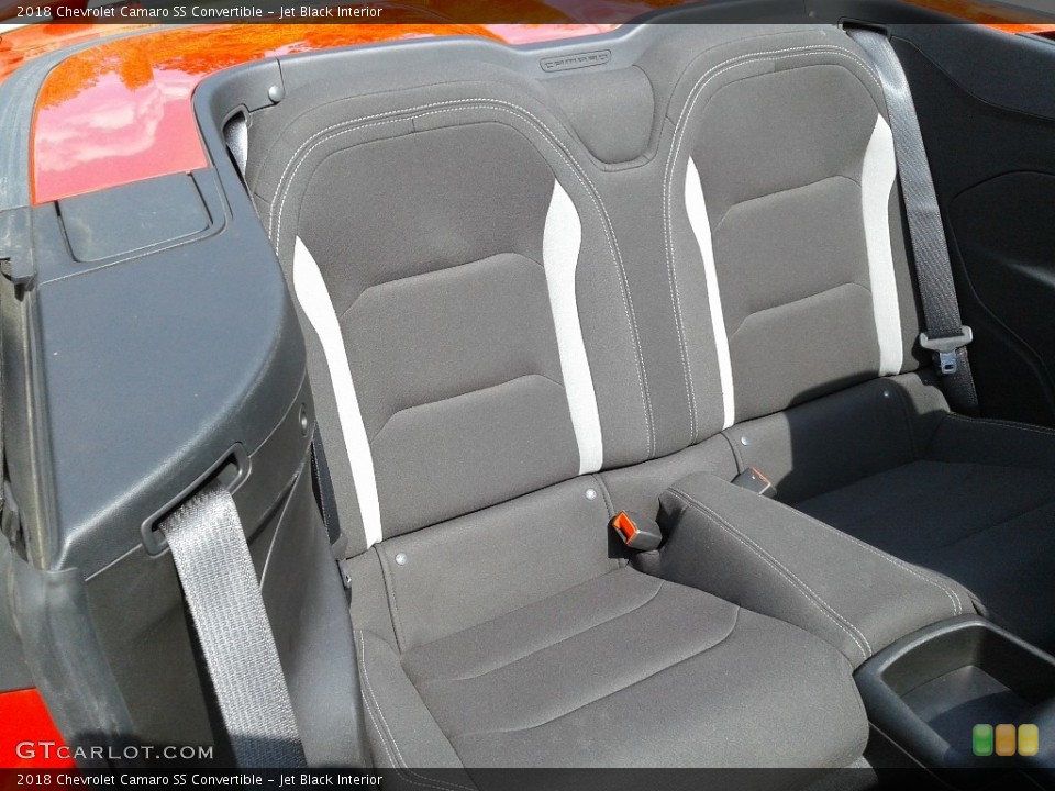 Jet Black Interior Rear Seat for the 2018 Chevrolet Camaro SS Convertible #133134203
