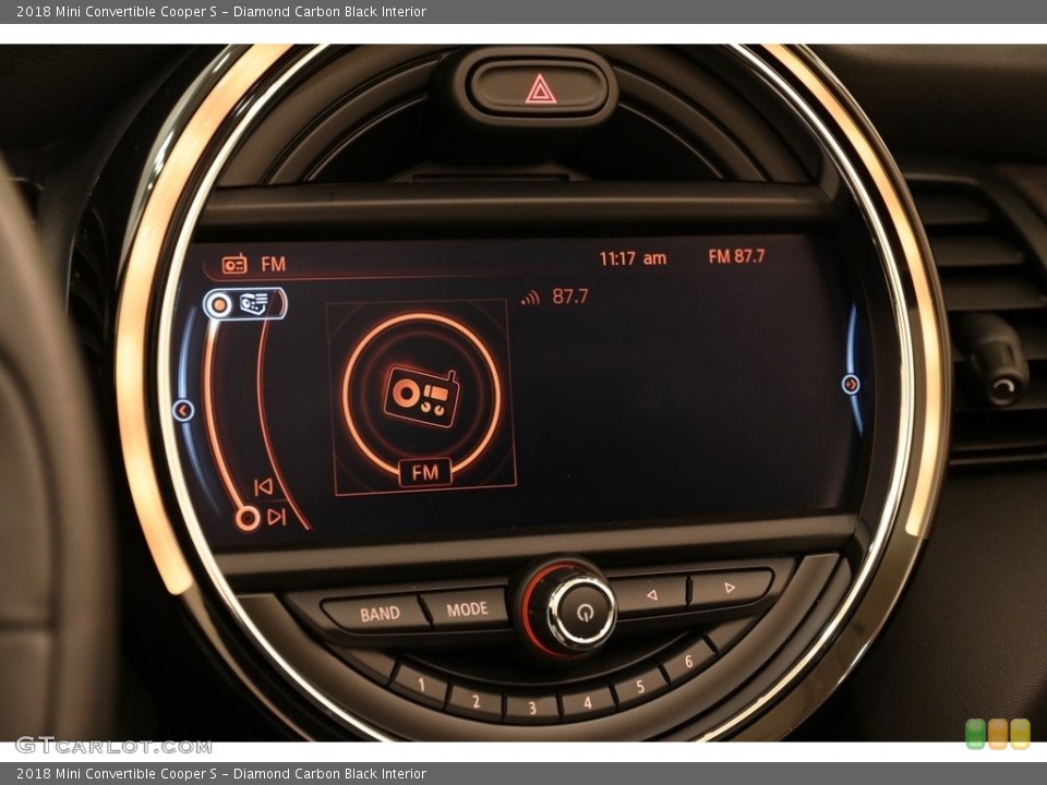 Diamond Carbon Black Interior Controls for the 2018 Mini Convertible Cooper S #133134209