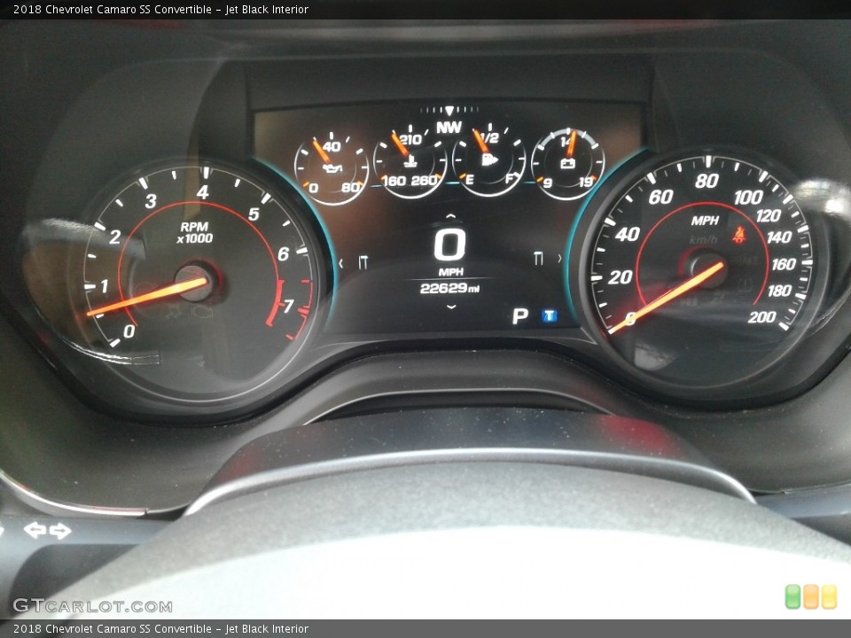 Jet Black Interior Gauges for the 2018 Chevrolet Camaro SS Convertible #133134278