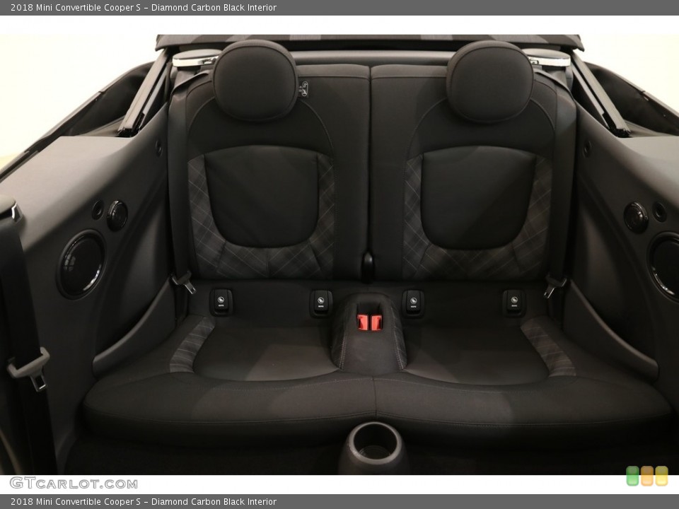 Diamond Carbon Black Interior Rear Seat for the 2018 Mini Convertible Cooper S #133134332