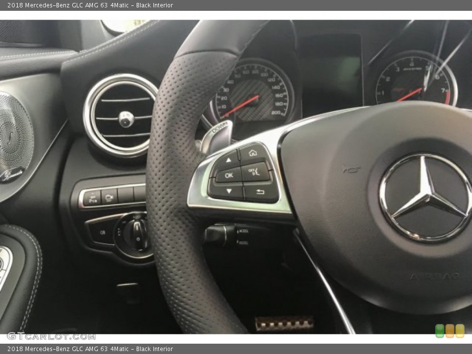 Black Interior Steering Wheel for the 2018 Mercedes-Benz GLC AMG 63 4Matic #133134859