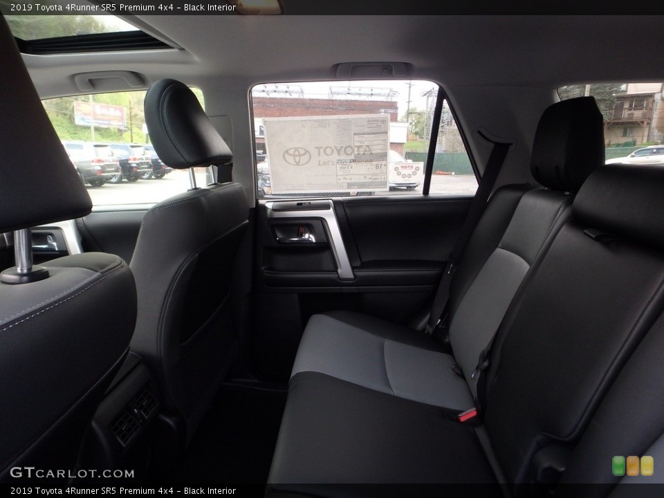 Black Interior Rear Seat for the 2019 Toyota 4Runner SR5 Premium 4x4 #133136630