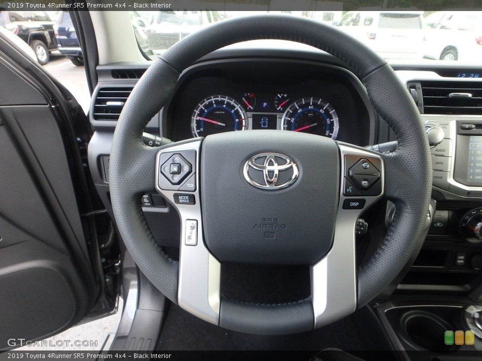 Black Interior Steering Wheel for the 2019 Toyota 4Runner SR5 Premium 4x4 #133136813