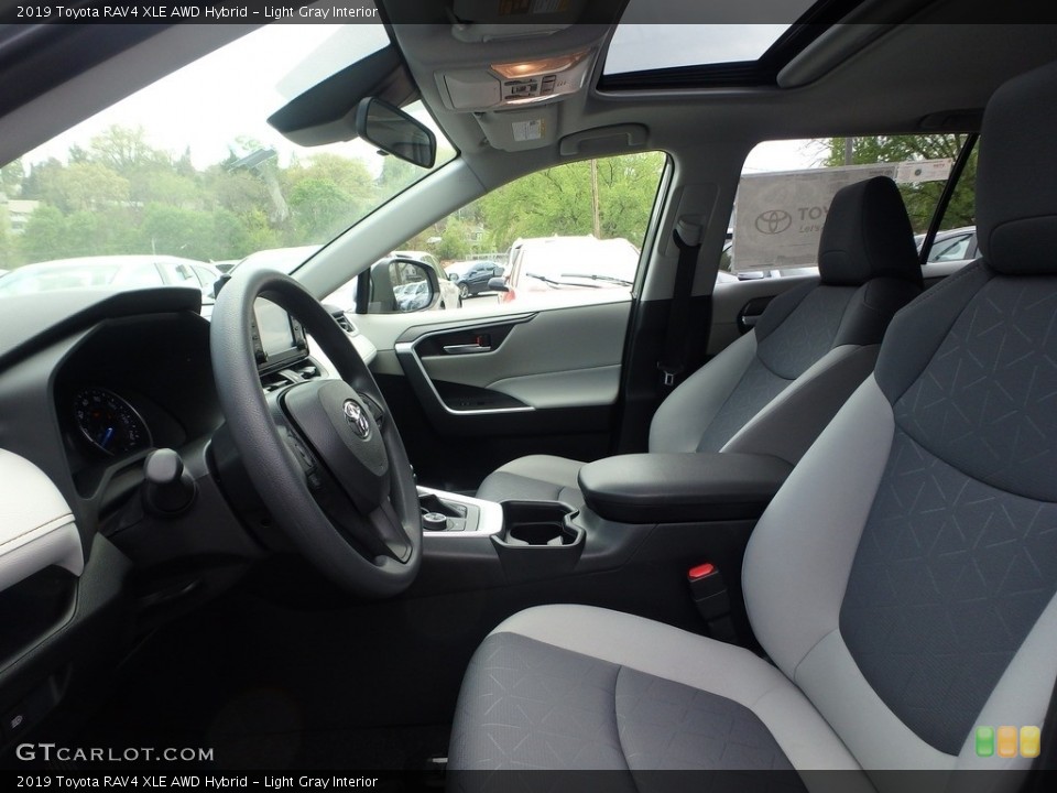 Light Gray Interior Front Seat for the 2019 Toyota RAV4 XLE AWD Hybrid #133137059