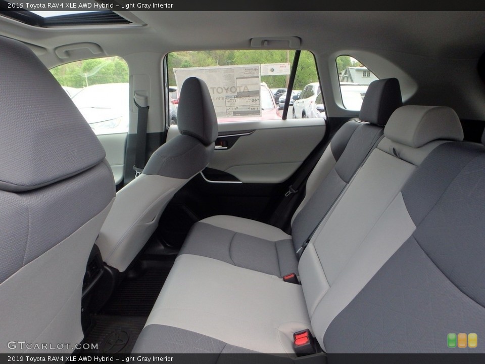 Light Gray Interior Rear Seat for the 2019 Toyota RAV4 XLE AWD Hybrid #133137083