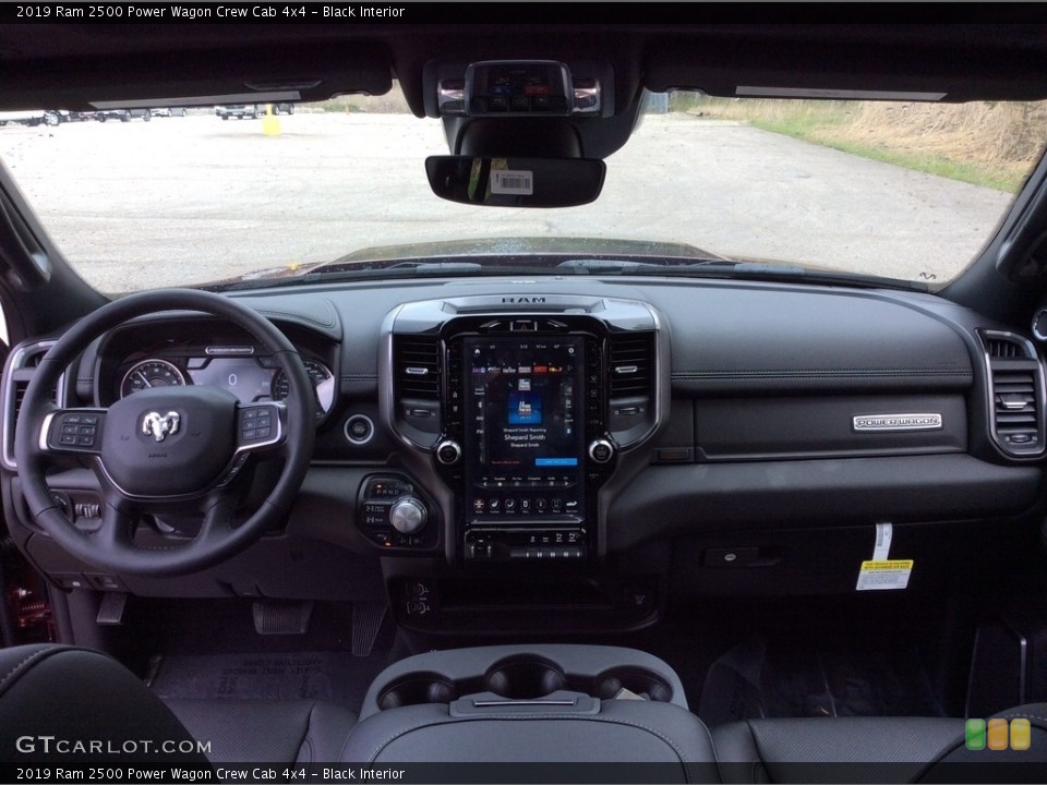 Black Interior Dashboard for the 2019 Ram 2500 Power Wagon Crew Cab 4x4 #133137760