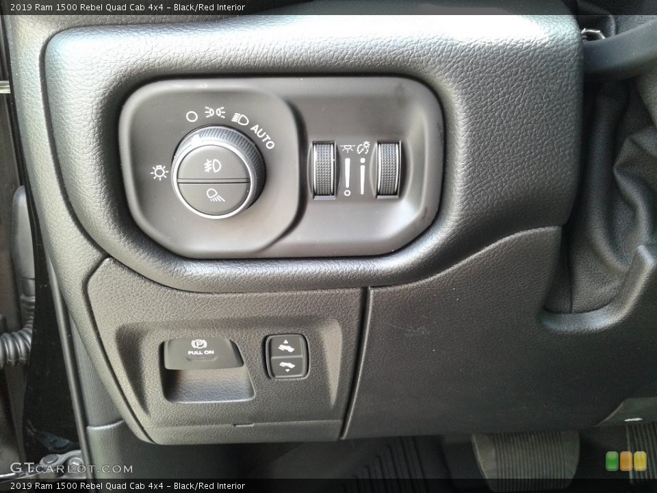 Black/Red Interior Controls for the 2019 Ram 1500 Rebel Quad Cab 4x4 #133138676