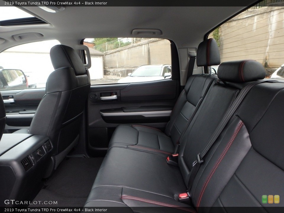 Black Interior Rear Seat for the 2019 Toyota Tundra TRD Pro CrewMax 4x4 #133138919