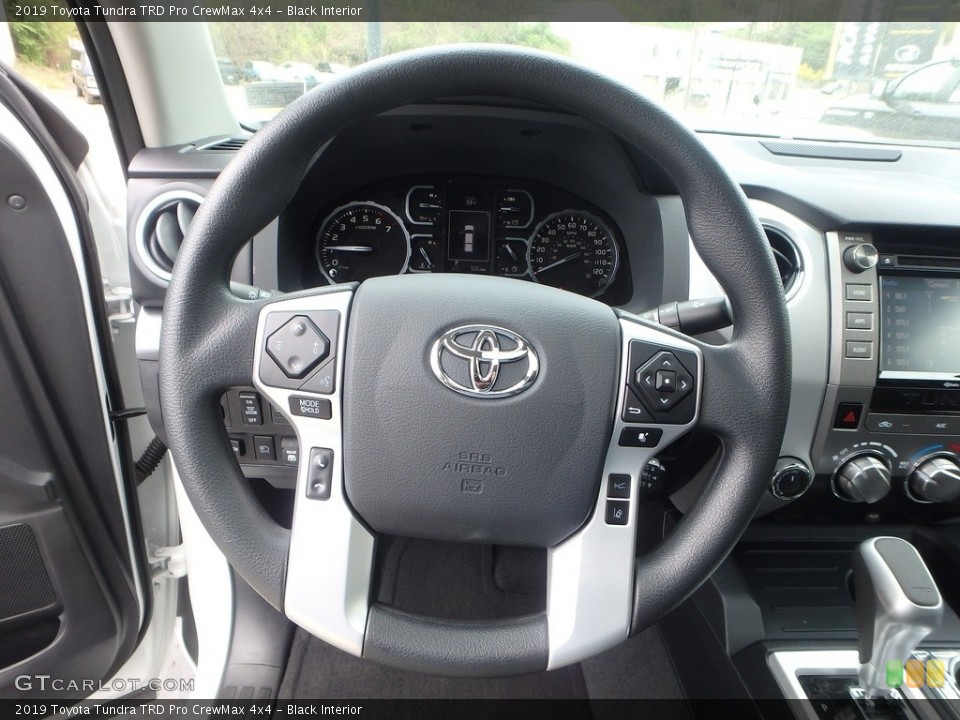 Black Interior Steering Wheel for the 2019 Toyota Tundra TRD Pro CrewMax 4x4 #133139069