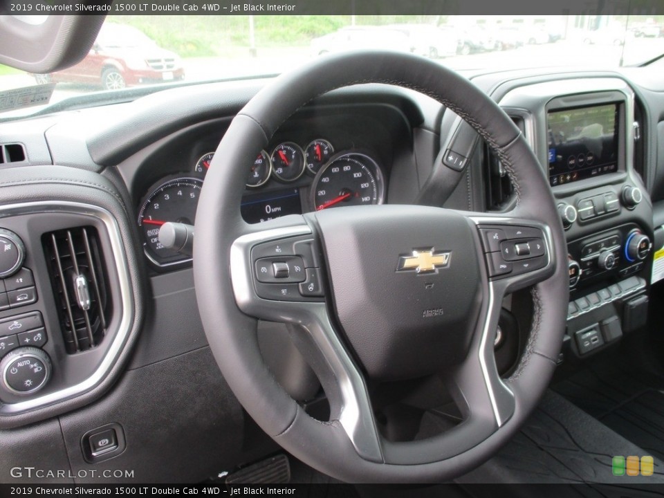 Jet Black Interior Steering Wheel for the 2019 Chevrolet Silverado 1500 LT Double Cab 4WD #133139771