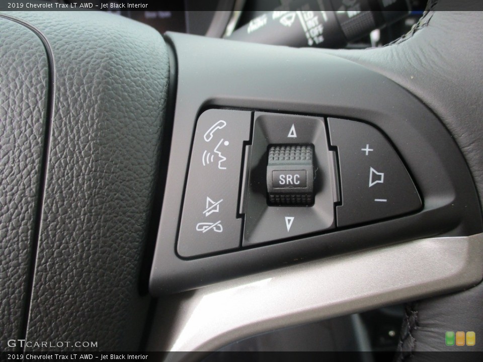 Jet Black Interior Steering Wheel for the 2019 Chevrolet Trax LT AWD #133141175