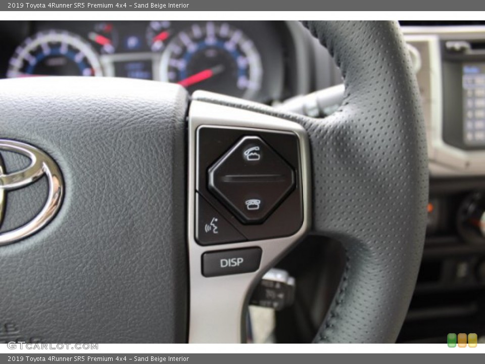 Sand Beige Interior Steering Wheel for the 2019 Toyota 4Runner SR5 Premium 4x4 #133143623