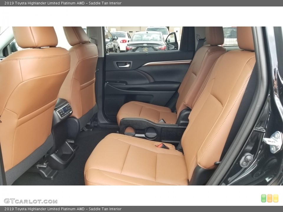 Saddle Tan Interior Rear Seat for the 2019 Toyota Highlander Limited Platinum AWD #133147658