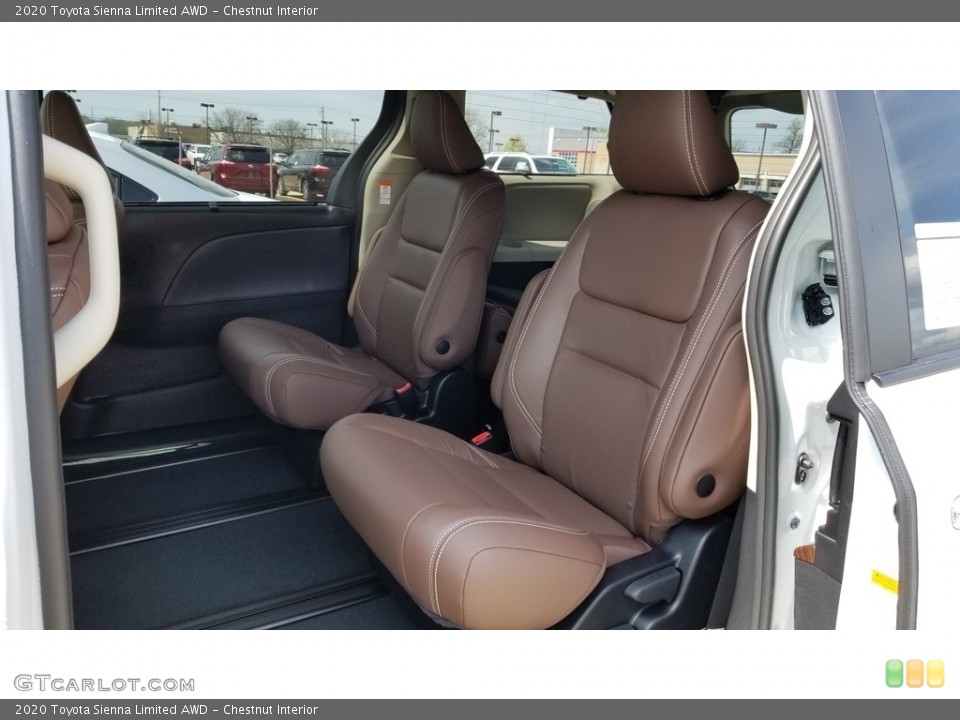 Chestnut Interior Rear Seat for the 2020 Toyota Sienna Limited AWD #133148501