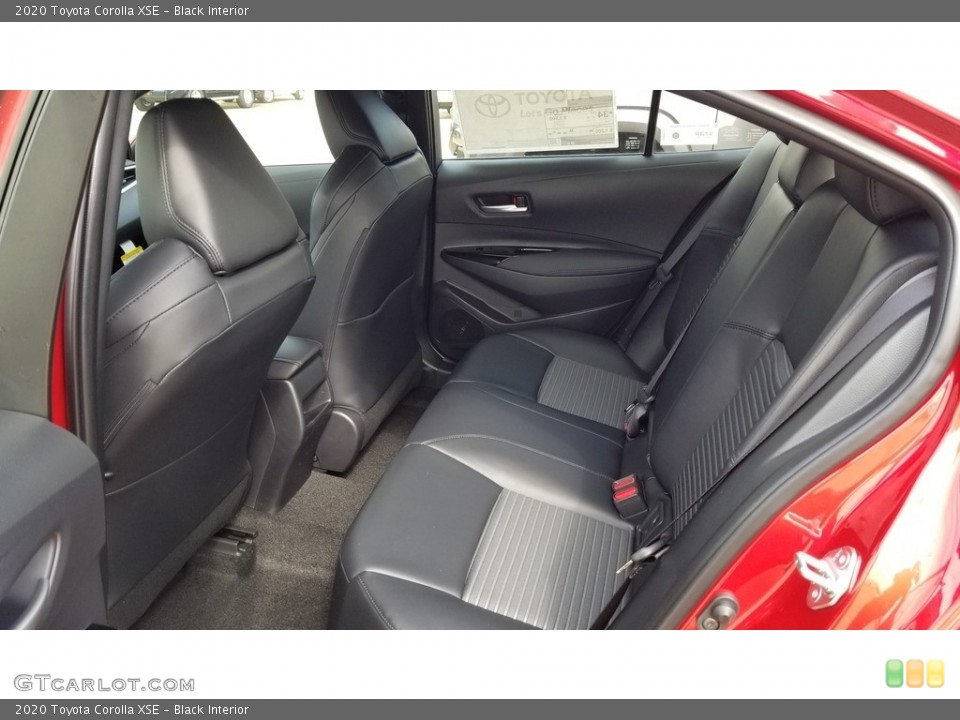 Black Interior Rear Seat for the 2020 Toyota Corolla XSE #133149056