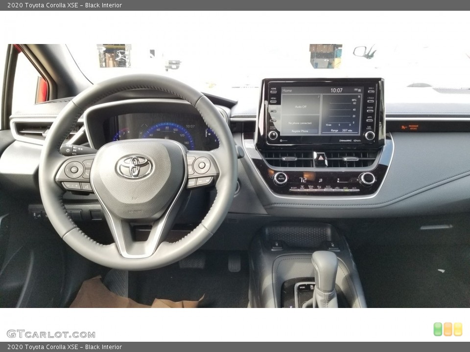 Black Interior Dashboard for the 2020 Toyota Corolla XSE #133149074