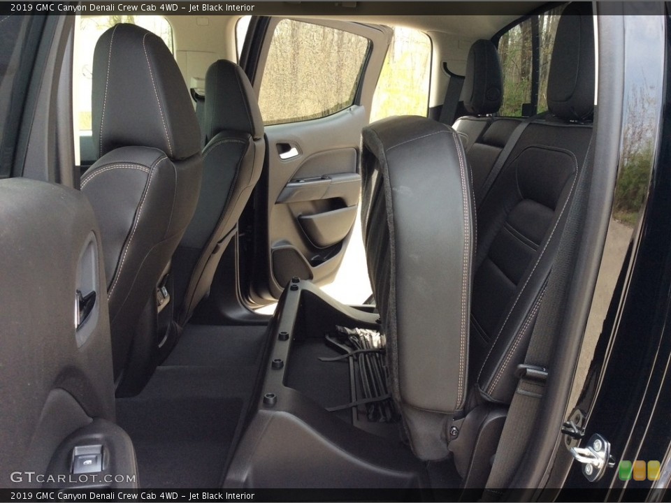 Jet Black Interior Rear Seat for the 2019 GMC Canyon Denali Crew Cab 4WD #133152605