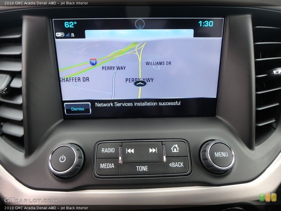 Jet Black Interior Navigation for the 2019 GMC Acadia Denali AWD #133153784