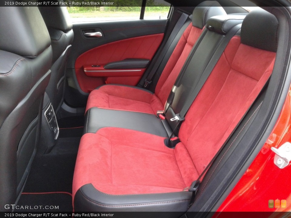 Ruby Red/Black Interior Rear Seat for the 2019 Dodge Charger R/T Scat Pack #133153913