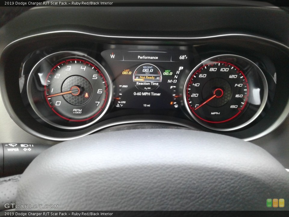 Ruby Red/Black Interior Gauges for the 2019 Dodge Charger R/T Scat Pack #133154108