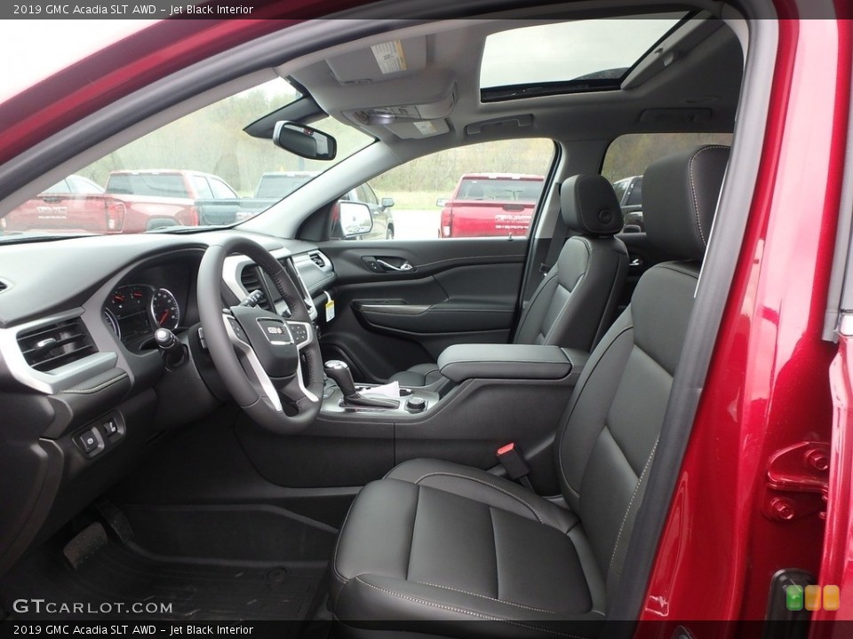 Jet Black Interior Front Seat for the 2019 GMC Acadia SLT AWD #133154159