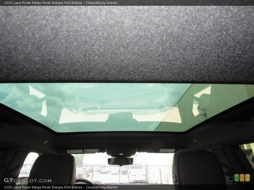 Cloud/Ebony Interior Sunroof for the 2020 Land Rover Range Rover Evoque First Edition #133155428
