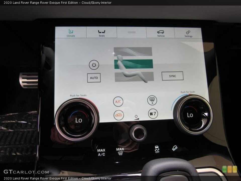 Cloud/Ebony Interior Controls for the 2020 Land Rover Range Rover Evoque First Edition #133155680