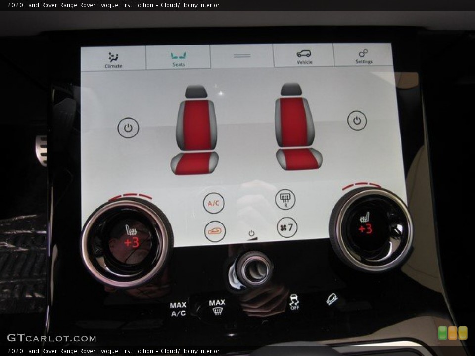 Cloud/Ebony Interior Controls for the 2020 Land Rover Range Rover Evoque First Edition #133155698