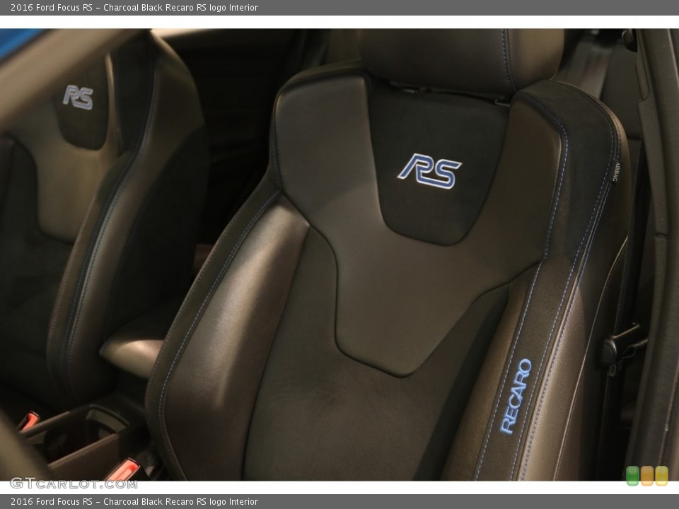 Charcoal Black Recaro RS logo 2016 Ford Focus Interiors