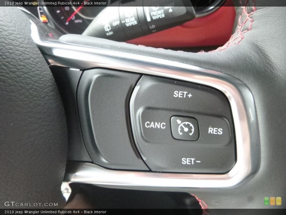 Black Interior Steering Wheel for the 2019 Jeep Wrangler Unlimited Rubicon 4x4 #133176366