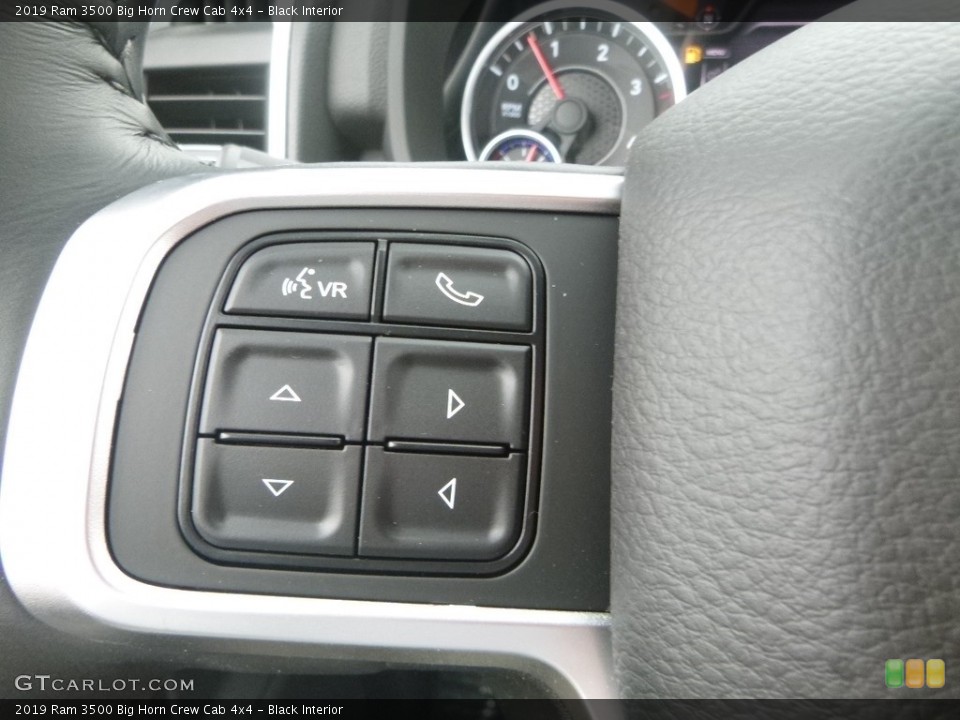 Black Interior Steering Wheel for the 2019 Ram 3500 Big Horn Crew Cab 4x4 #133179522