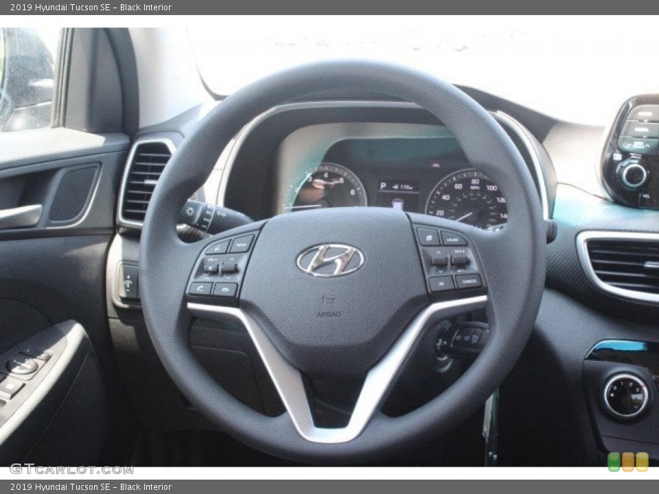 Black Interior Steering Wheel for the 2019 Hyundai Tucson SE #133182555