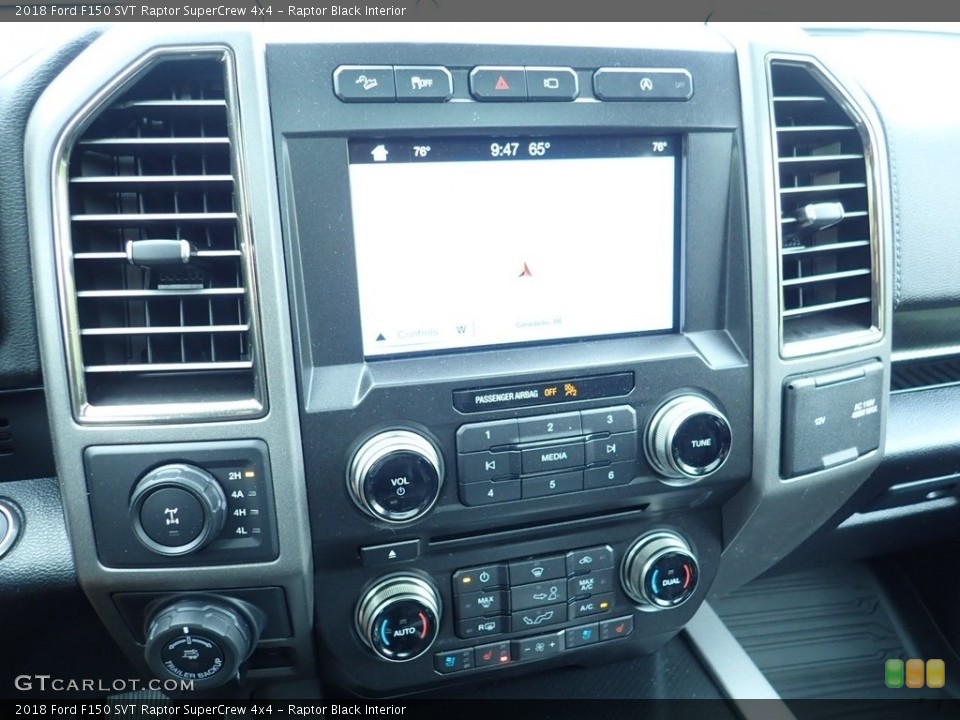 Raptor Black Interior Controls for the 2018 Ford F150 SVT Raptor SuperCrew 4x4 #133187646