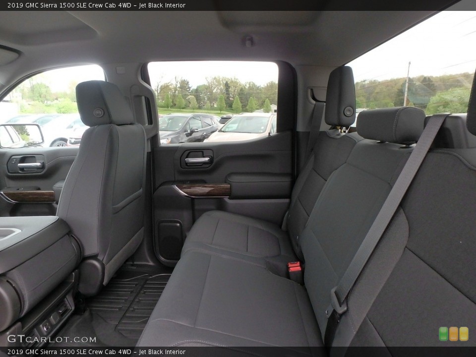 Jet Black Interior Rear Seat for the 2019 GMC Sierra 1500 SLE Crew Cab 4WD #133191630