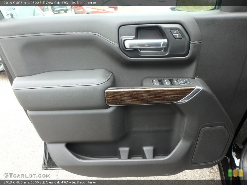 Jet Black Interior Door Panel for the 2019 GMC Sierra 1500 SLE Crew Cab 4WD #133191687