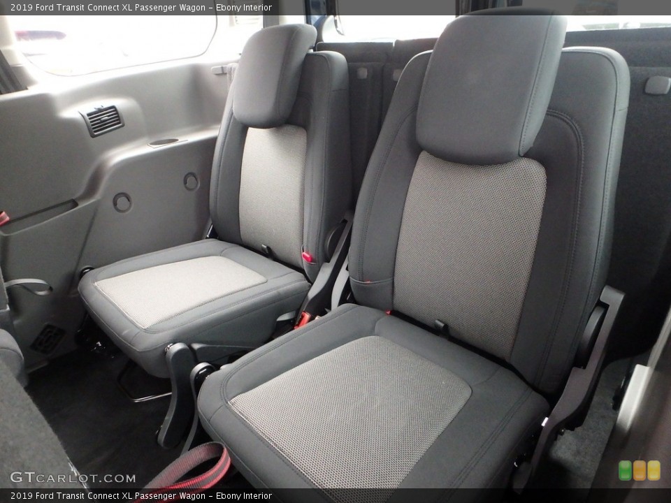 Ebony Interior Rear Seat for the 2019 Ford Transit Connect XL Passenger Wagon #133196280