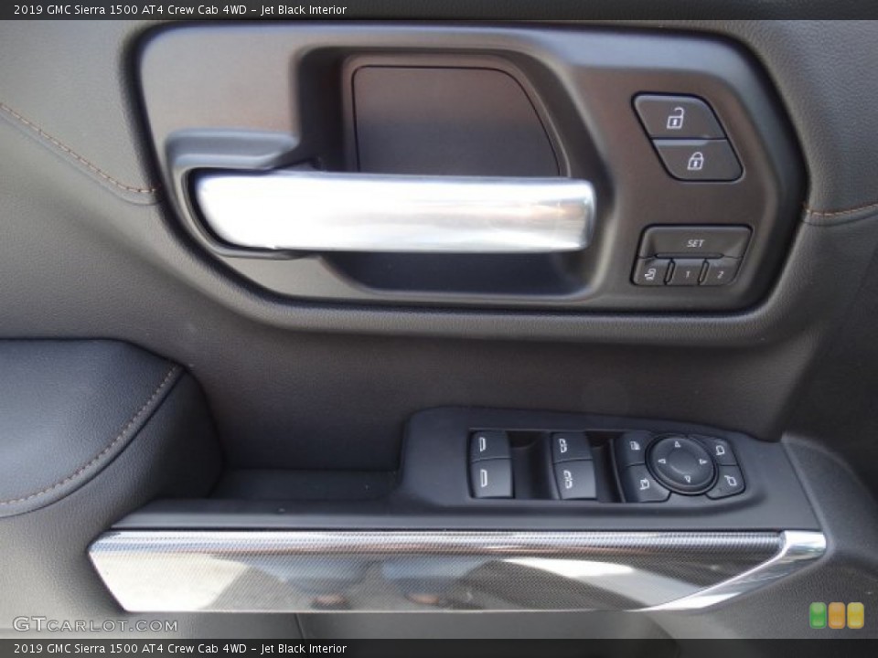 Jet Black Interior Controls for the 2019 GMC Sierra 1500 AT4 Crew Cab 4WD #133199184