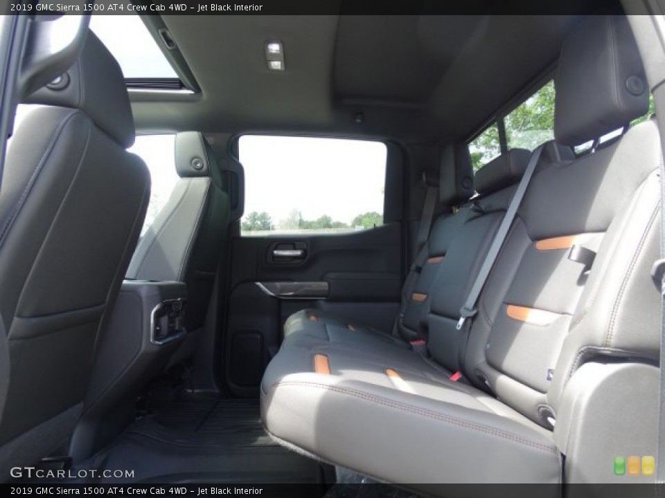 Jet Black Interior Rear Seat for the 2019 GMC Sierra 1500 AT4 Crew Cab 4WD #133199487