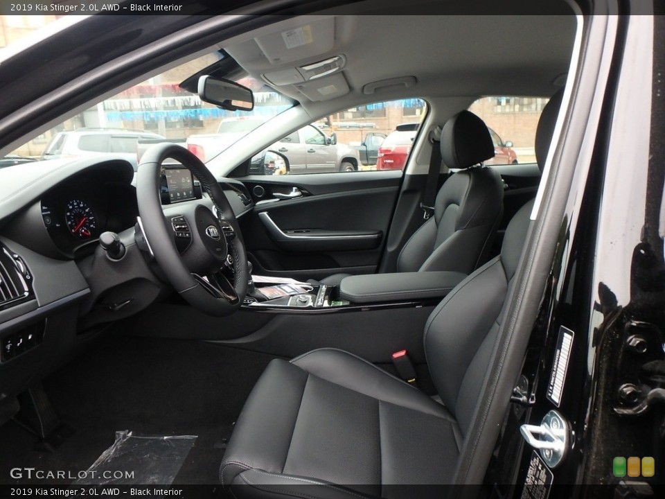 Black Interior Front Seat for the 2019 Kia Stinger 2.0L AWD #133199997