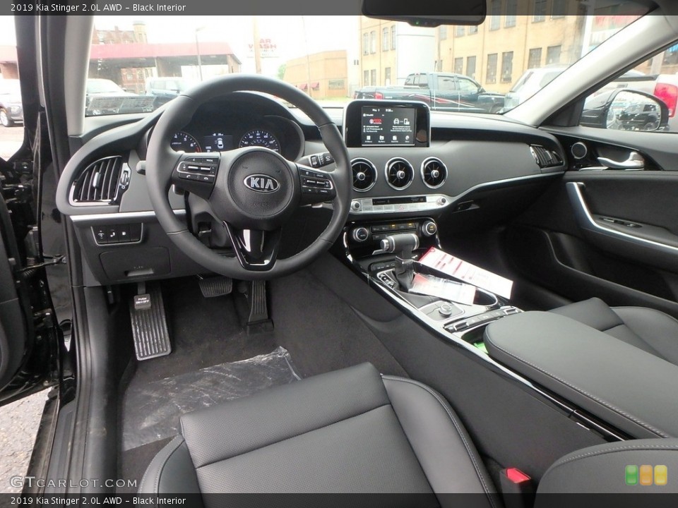 Black Interior Photo for the 2019 Kia Stinger 2.0L AWD #133200036
