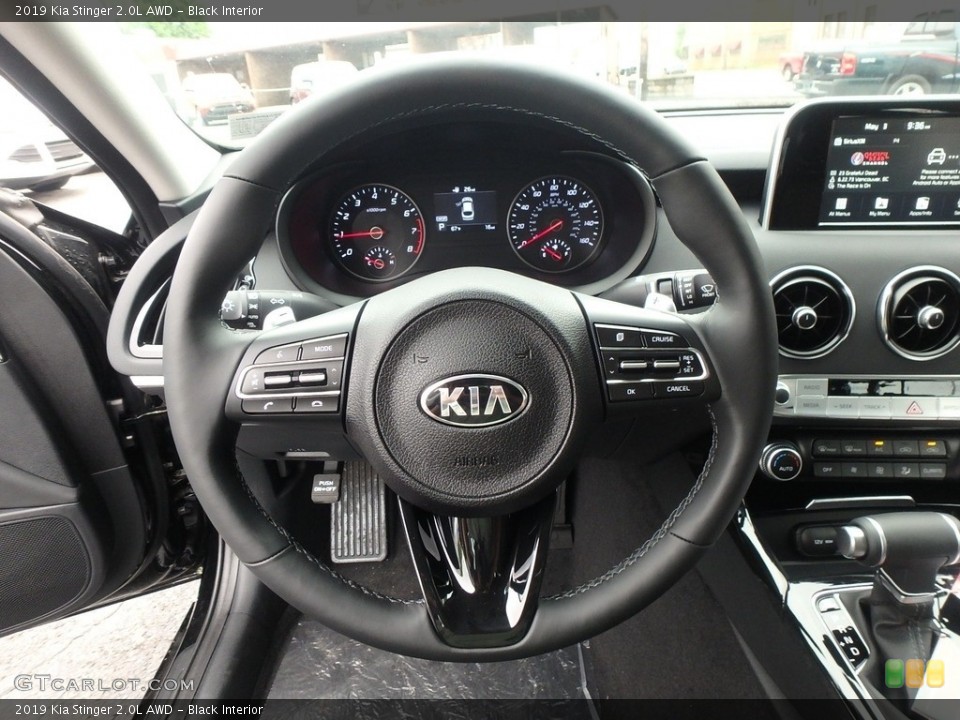Black Interior Steering Wheel for the 2019 Kia Stinger 2.0L AWD #133200111